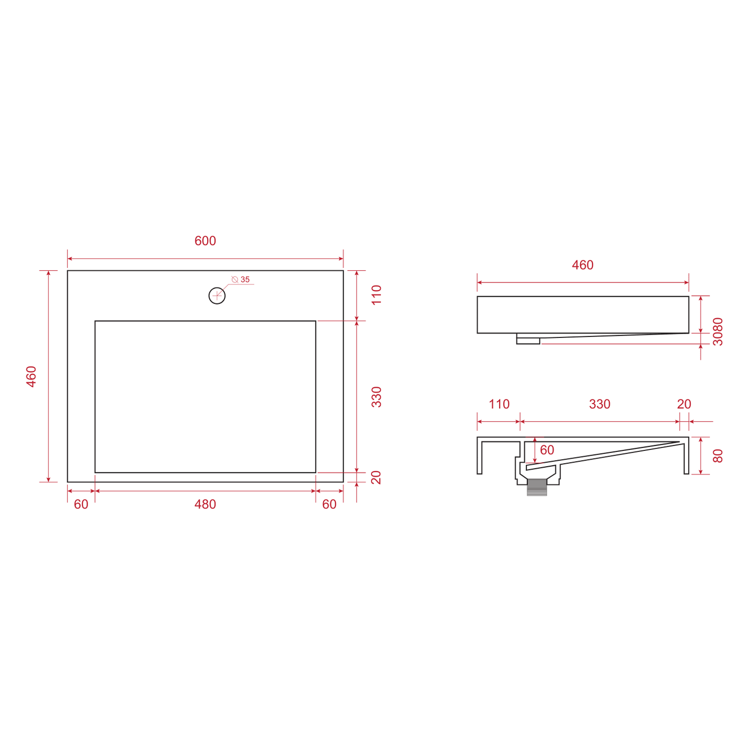 AZURO Warm Eiken - Wastafel Wit - Met Kolomkast - 60cm - lomazoo.com