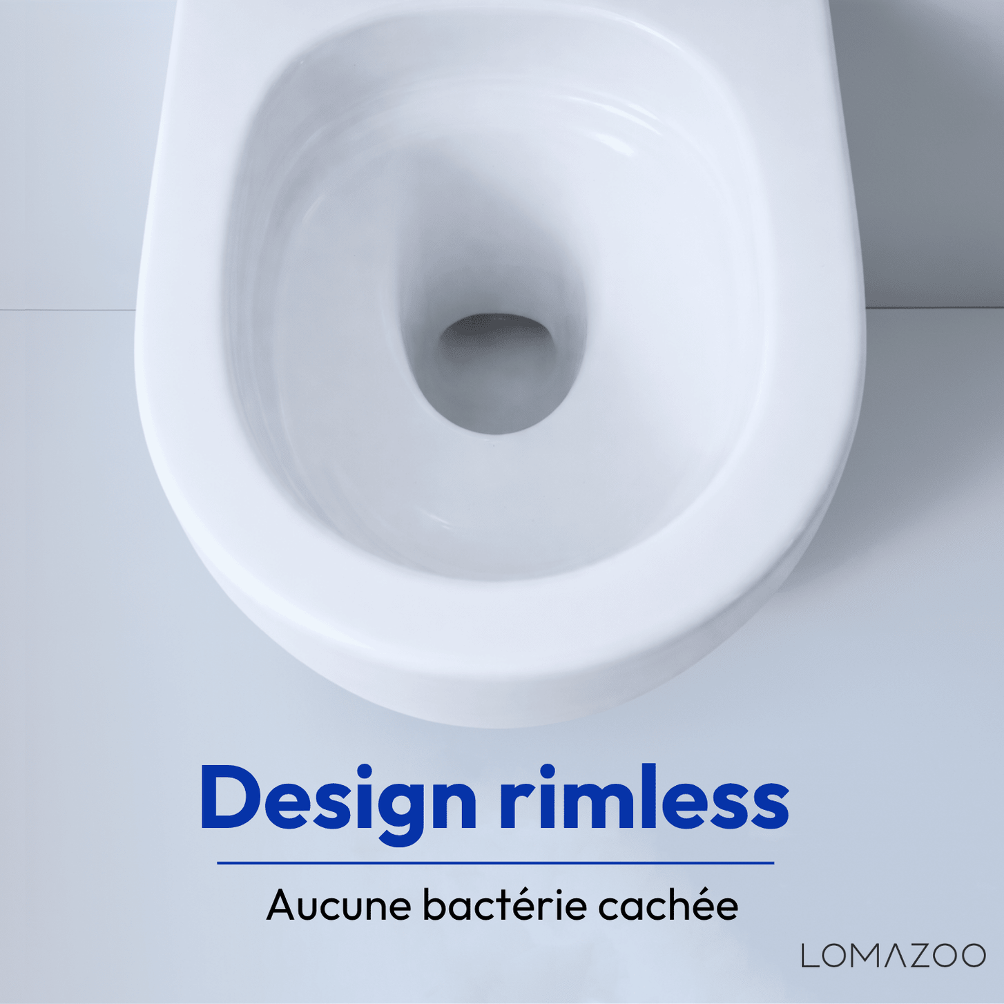 Hangtoilet met Inbouwreservoir - Rond Wit - Drukplaat Rond Chroom - Linea - lomazoo.com