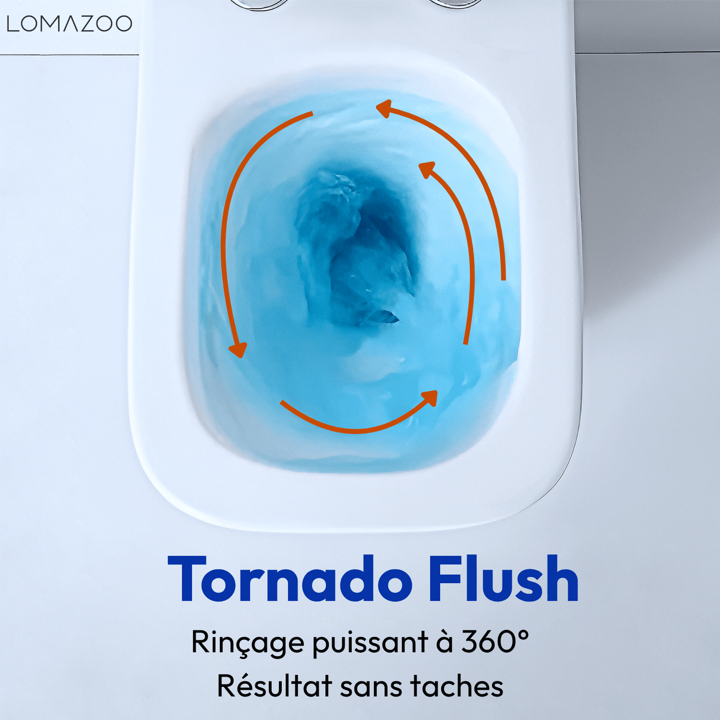 Hangtoilet met Inbouwreservoir - Vierkant Wit - Drukplaat Vierkant Goud - Linea - lomazoo.com