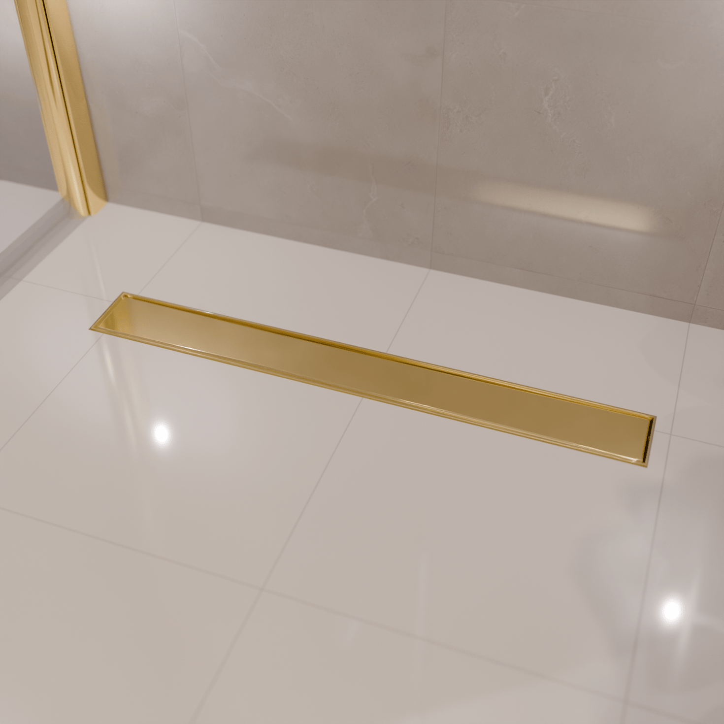 Douchegoot Nilo 80 cm - Goud - lomazoo.com