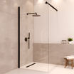 Douchewand Lima 100 x 200 cm - Zwart - Nano Coating - lomazoo.com