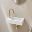 Robinet lave-mains blanc - trou de robinet à gauche