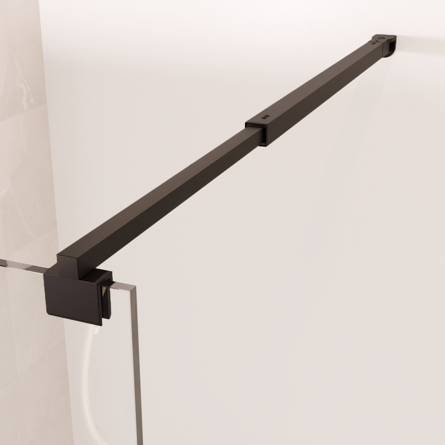 Inloopdouche Lima 80 x 200 cm - Zwart - Nano Coating - lomazoo.com
